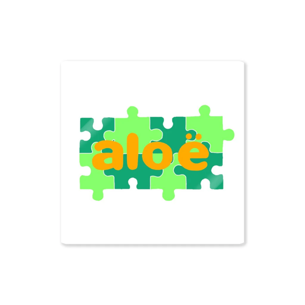 aloë(アロエ)のaloëグッズ③ ステッカー