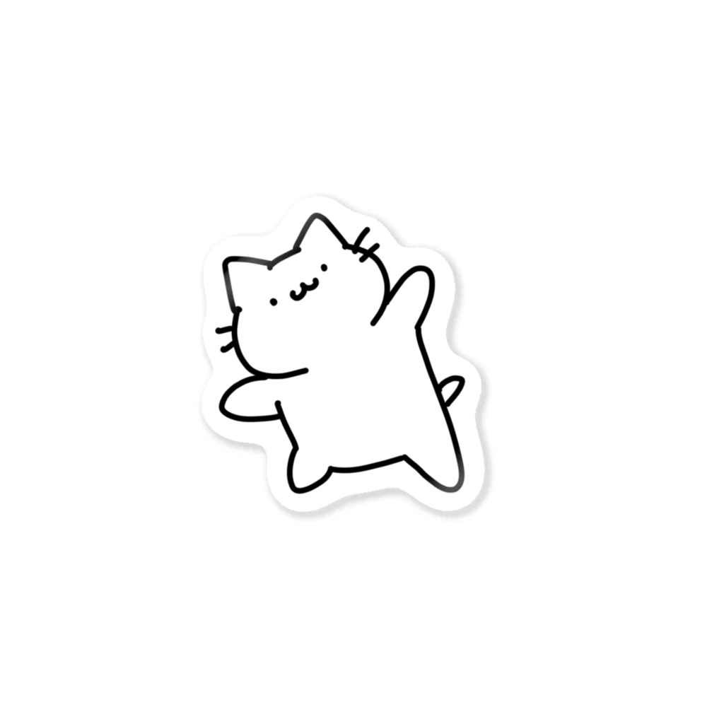 せきれいの音楽室のねこ　ポーズ Sticker