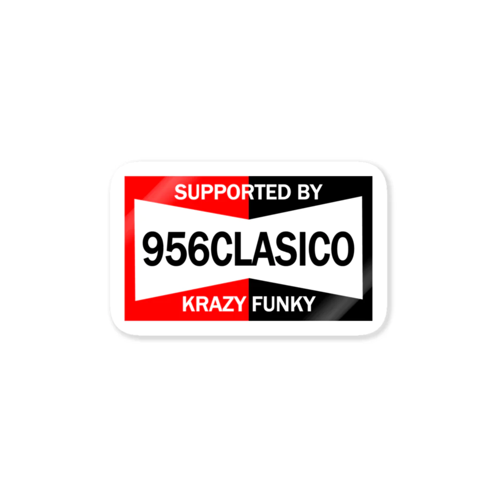 956CLASICO のSupported by ステッカー