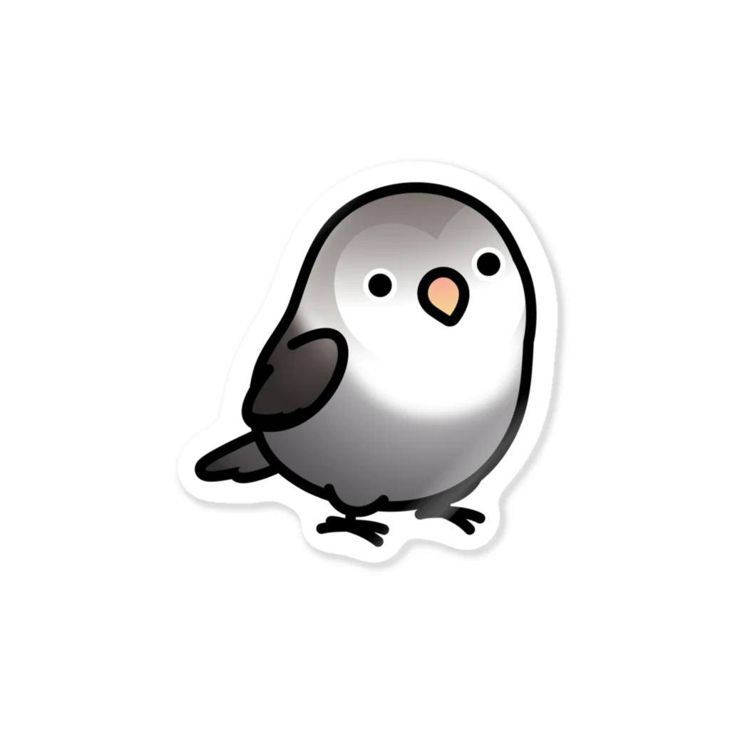 Cody the LovebirdのChubby Bird ボタンインコ Sticker