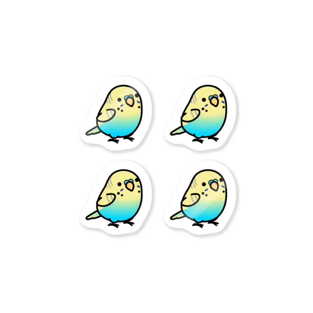 Cody the LovebirdのChubby Bird セキセイインコ Sticker
