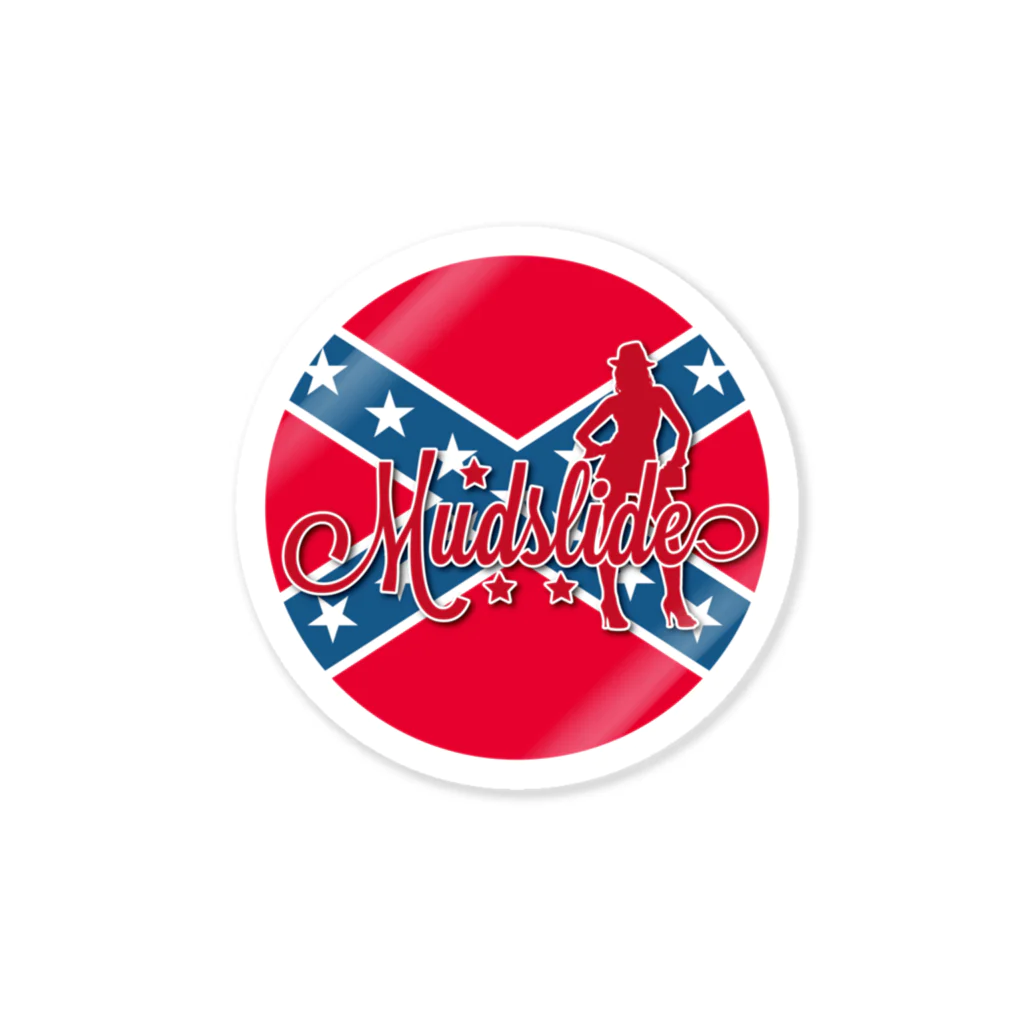 Mudslide official goods shopのMUDSLIDE dixie flag Sticker