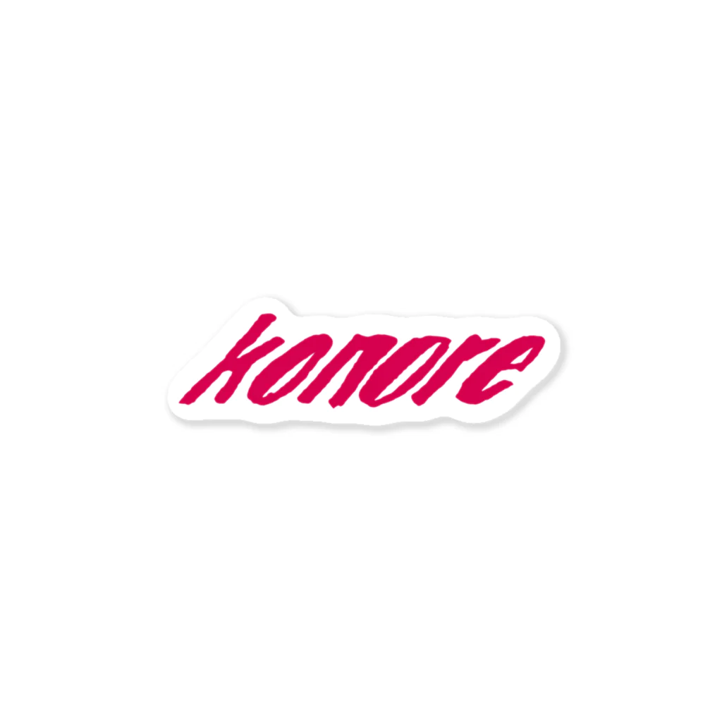 konore OFFICIAL MERCH STOREのkonore LOGO PINK Sticker