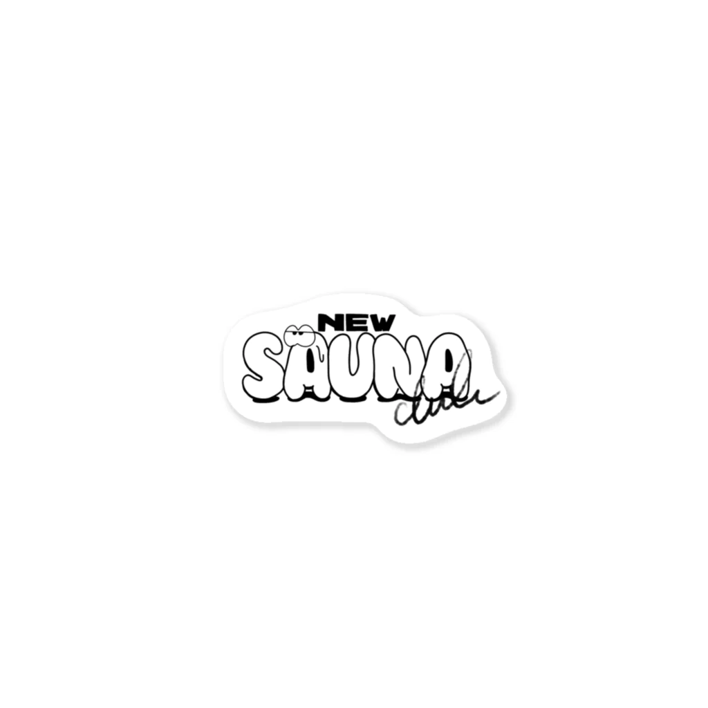 newsaunaclub_officialのNew Sauna Club〈POPロゴver） Sticker