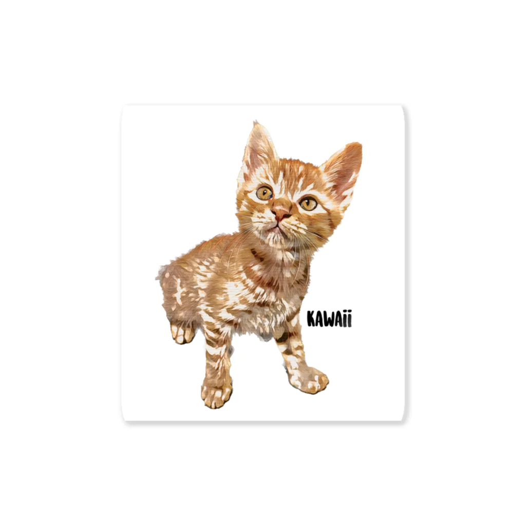 しゃけぶり店のkawaii-cat 【ぶり】 Sticker