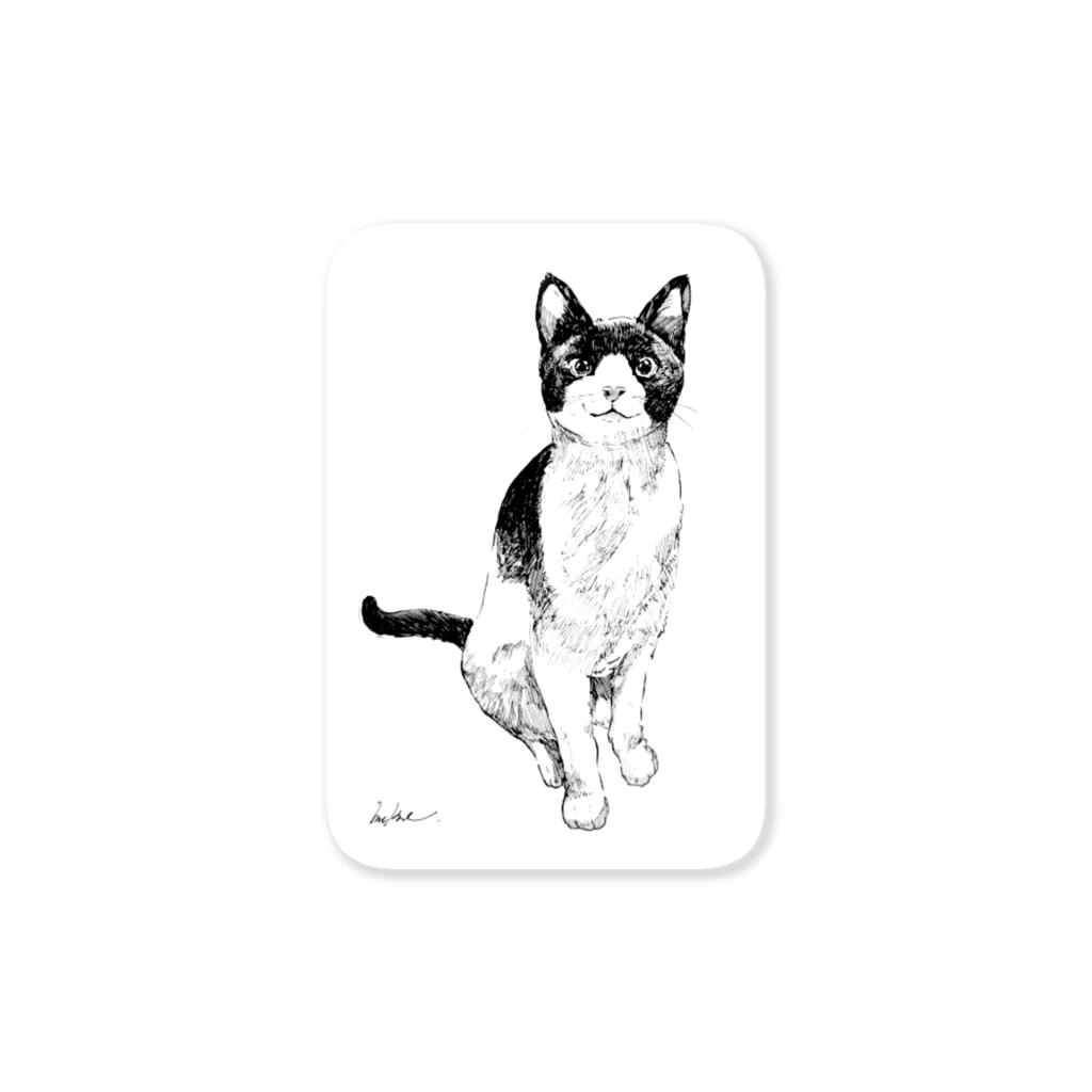 Ooazamukae stationeryの猫のダリル Sticker