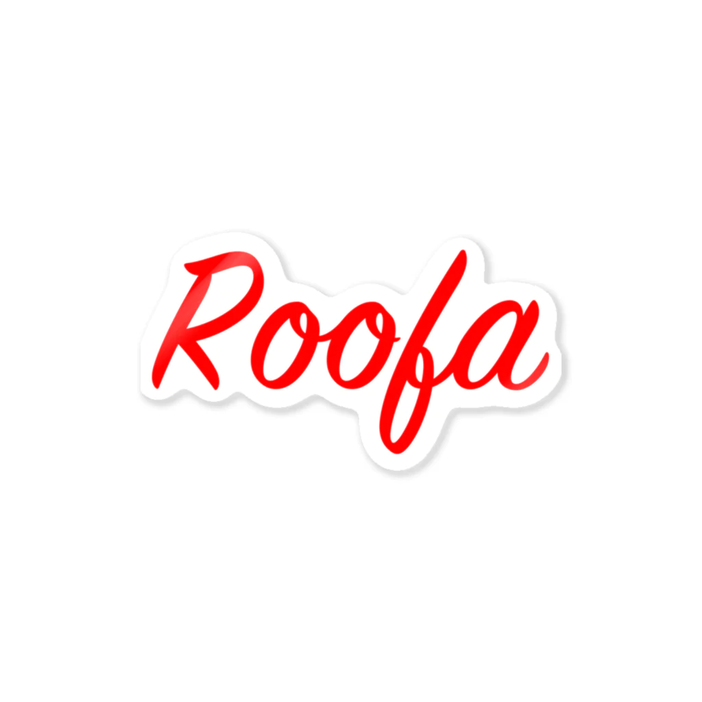 RoofaのRoofa Red Logo ステッカー