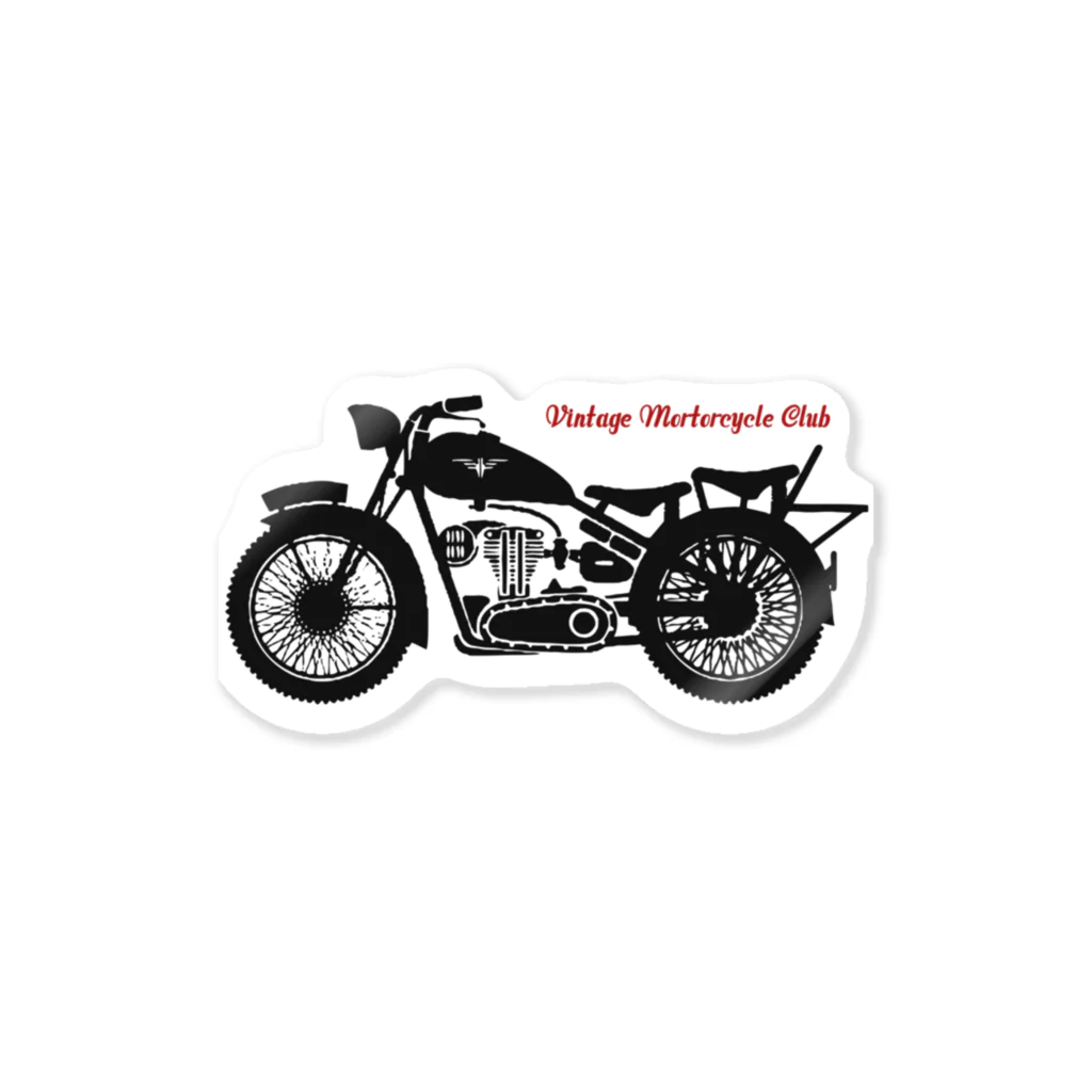 JOKERS FACTORYのVINTAGE MOTORCYCLE CLUB ステッカー