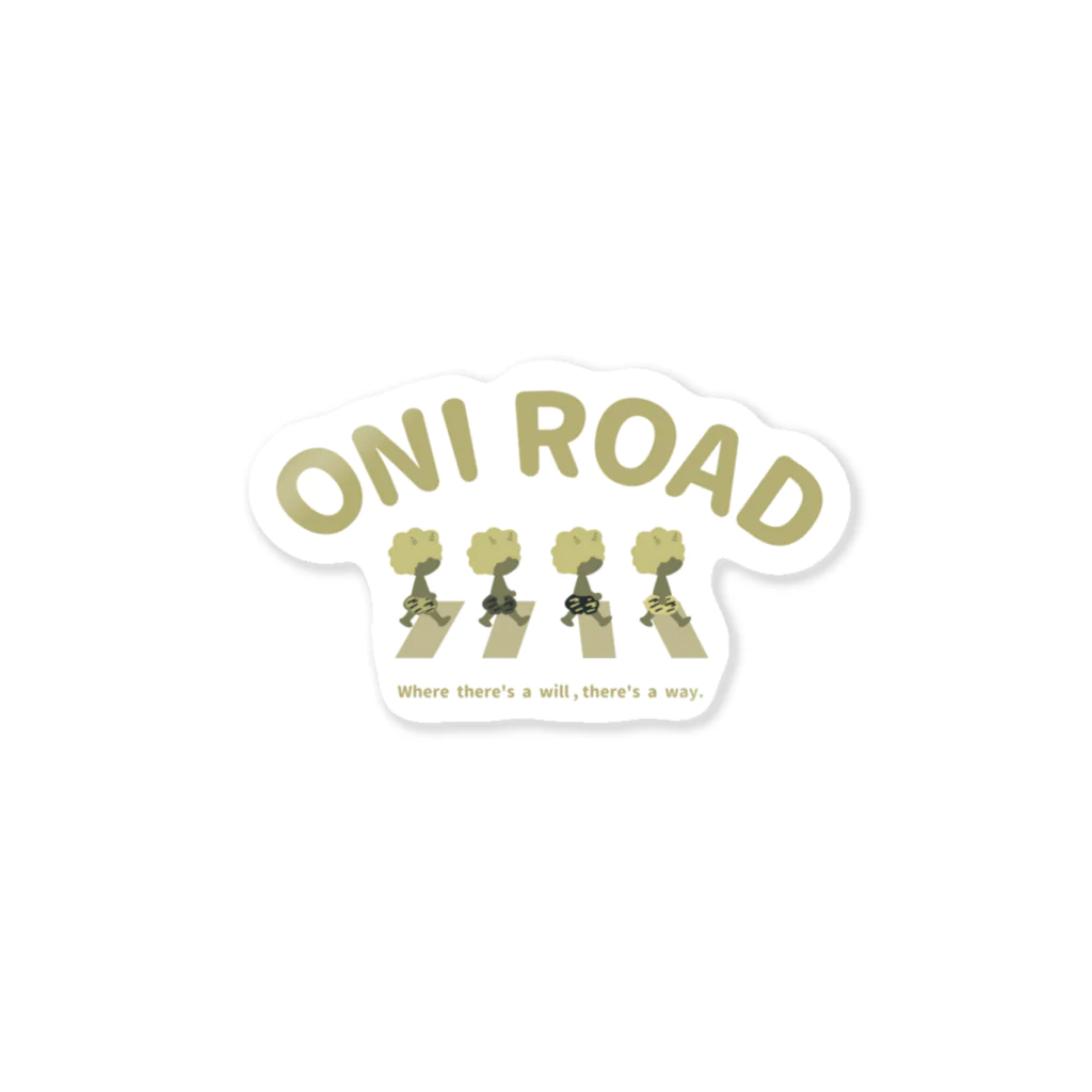 ari designのONI ROAD ステッカー