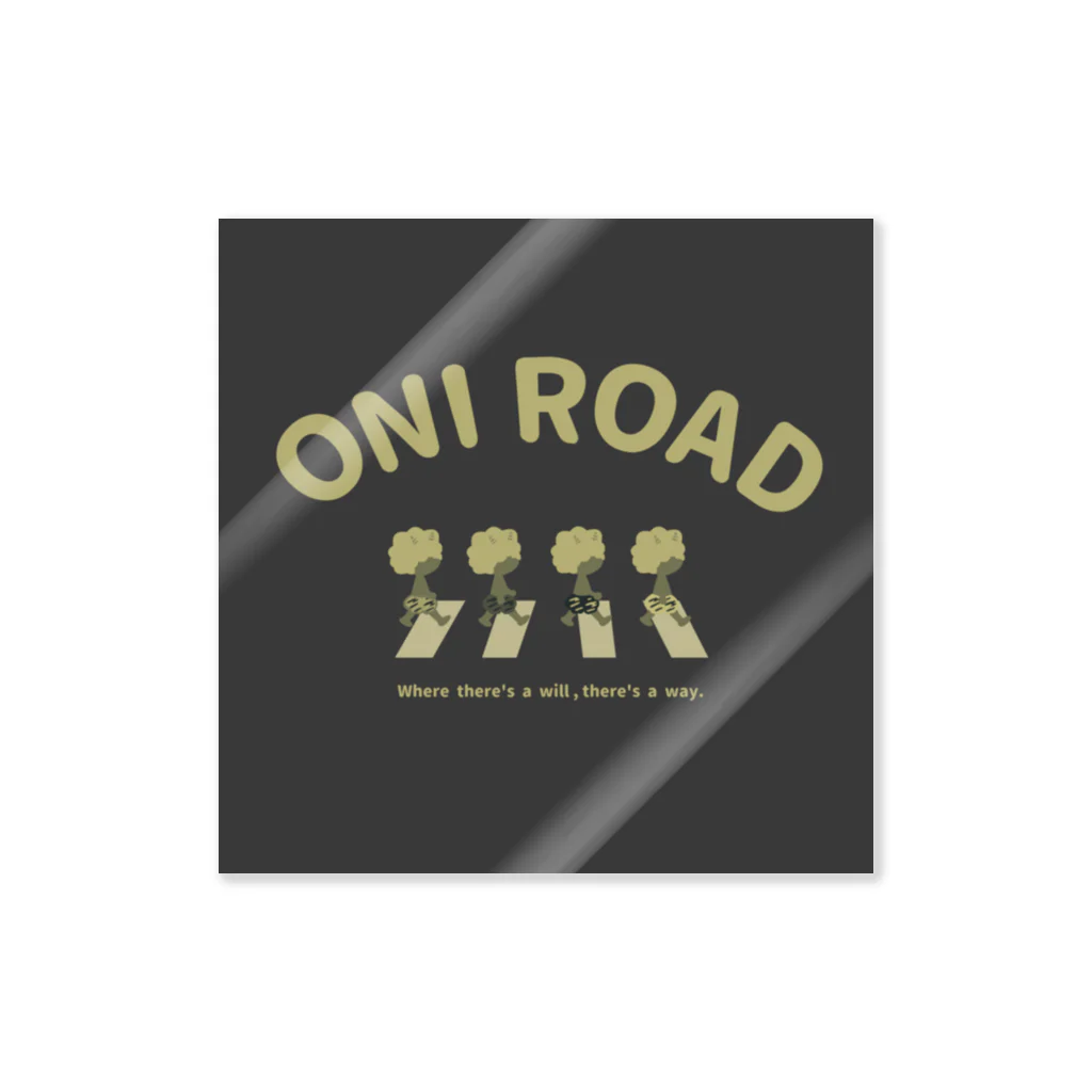 ari designのONI ROAD ステッカー