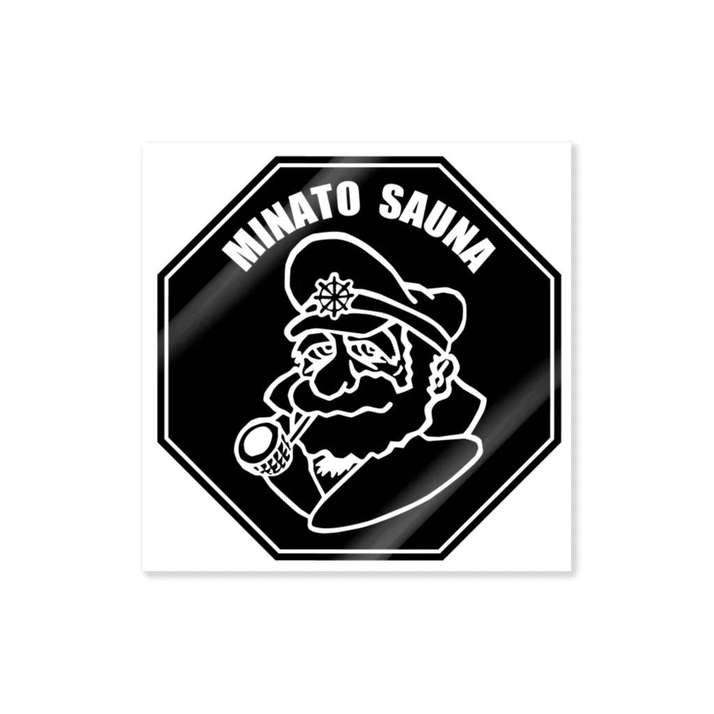 MINATO SAUNA 公式グッズ販売所のミナトサウナオリジナルキャラ ステッカー
