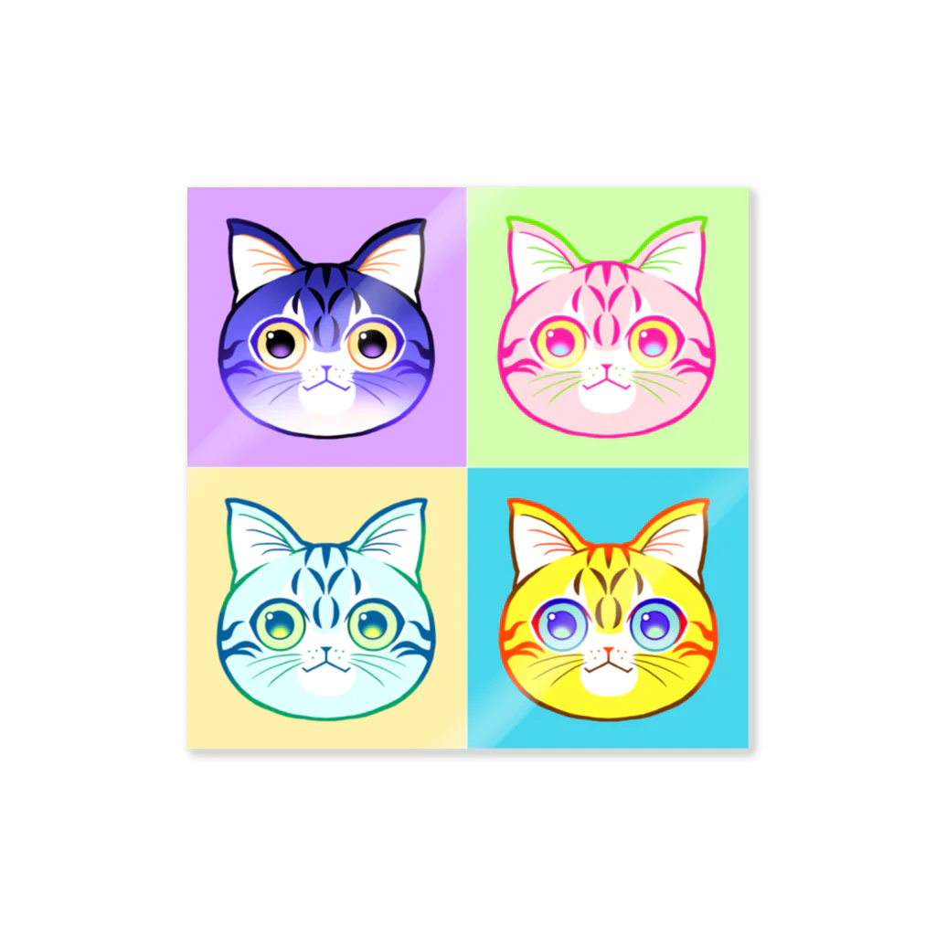 02のねこたち Sticker