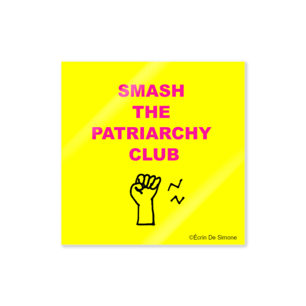 Écrin De SimoneのSMASH THE PATRIARCHYステッカー ステッカー