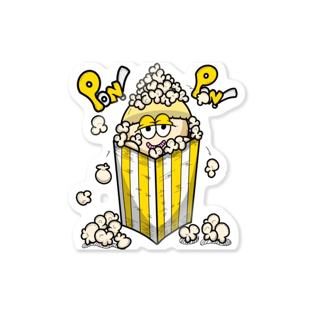 NEMURINのNEMURIN popcorn ステッカー