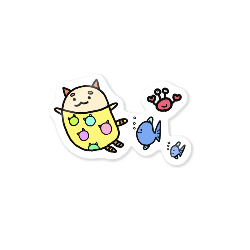 snsnpiの水着ねこ Sticker