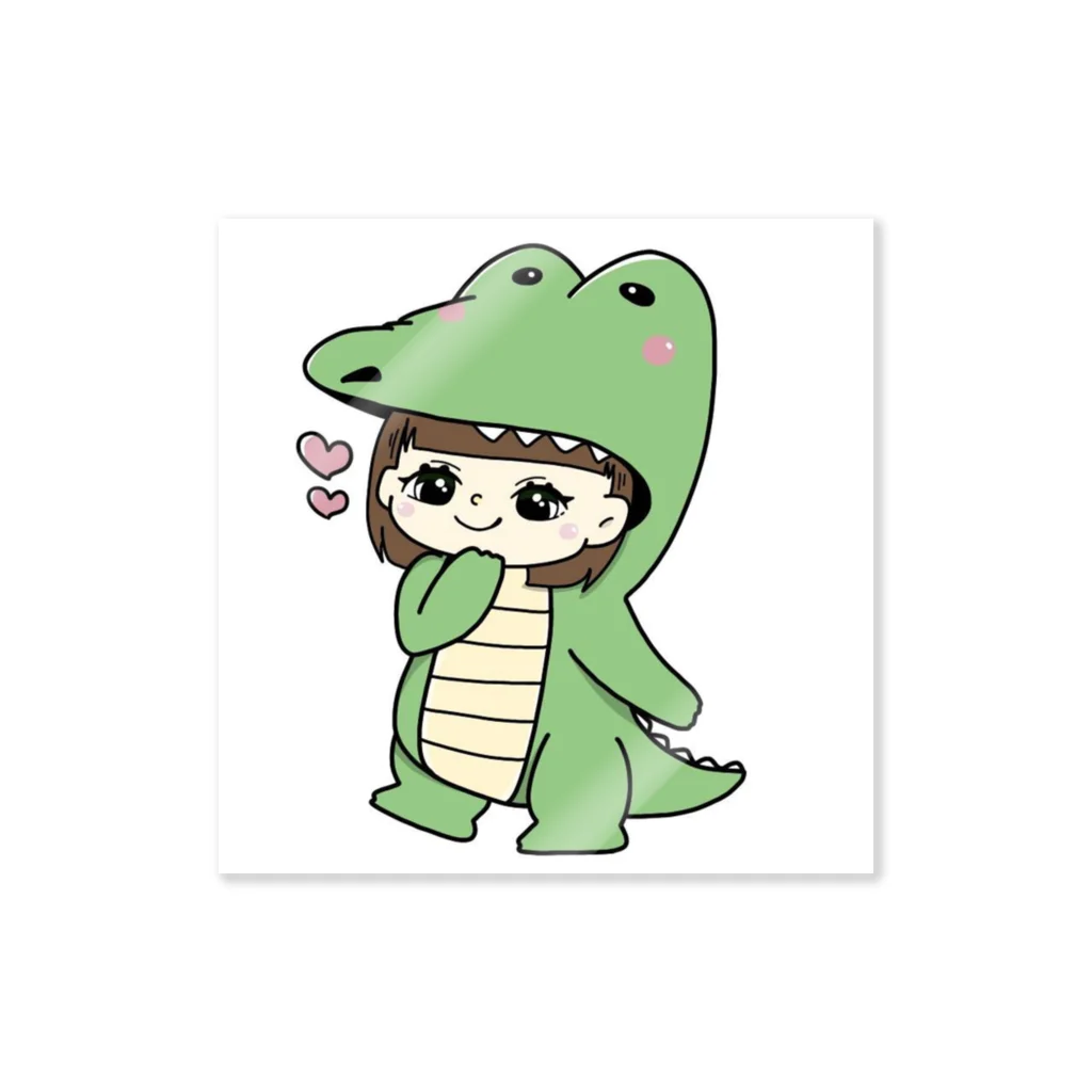 わにちゃん⛄️🐊のお店のわにちゃん ステッカー