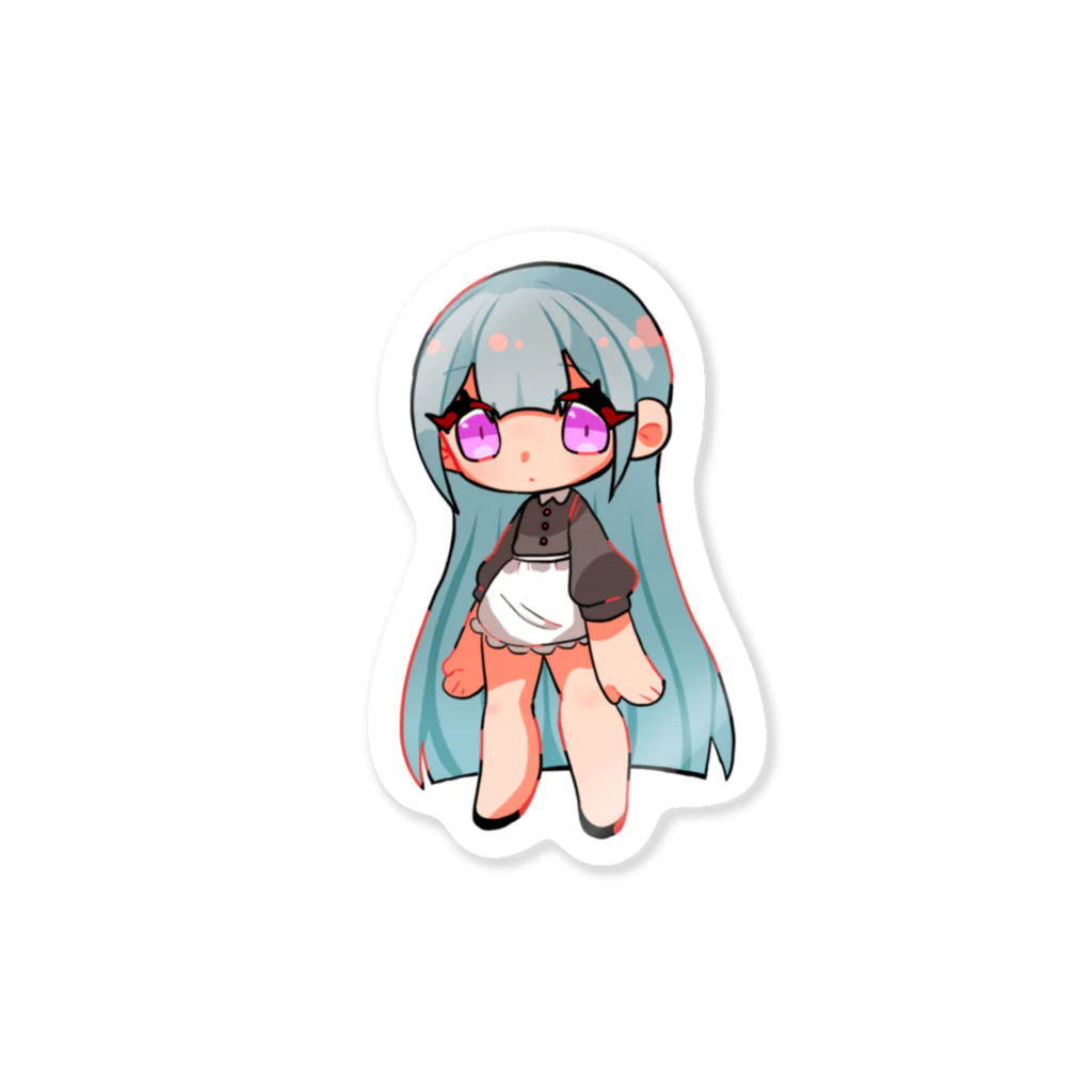 塩　砂糖の女の子 Sticker