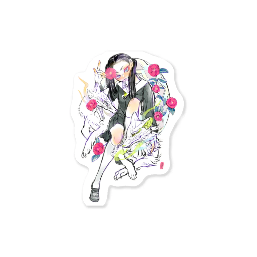 somnus_crowの-呼狐- Koko Sticker