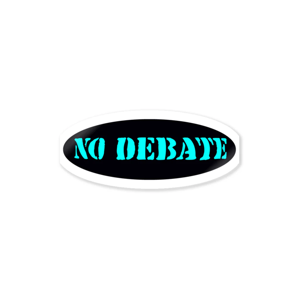 No Debate inc.のCircle LABEL LOGO ステッカー