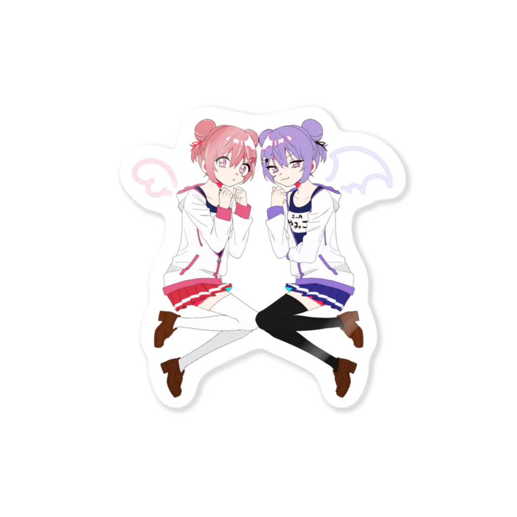 YMのかに子＆やみ子ちゃん Sticker