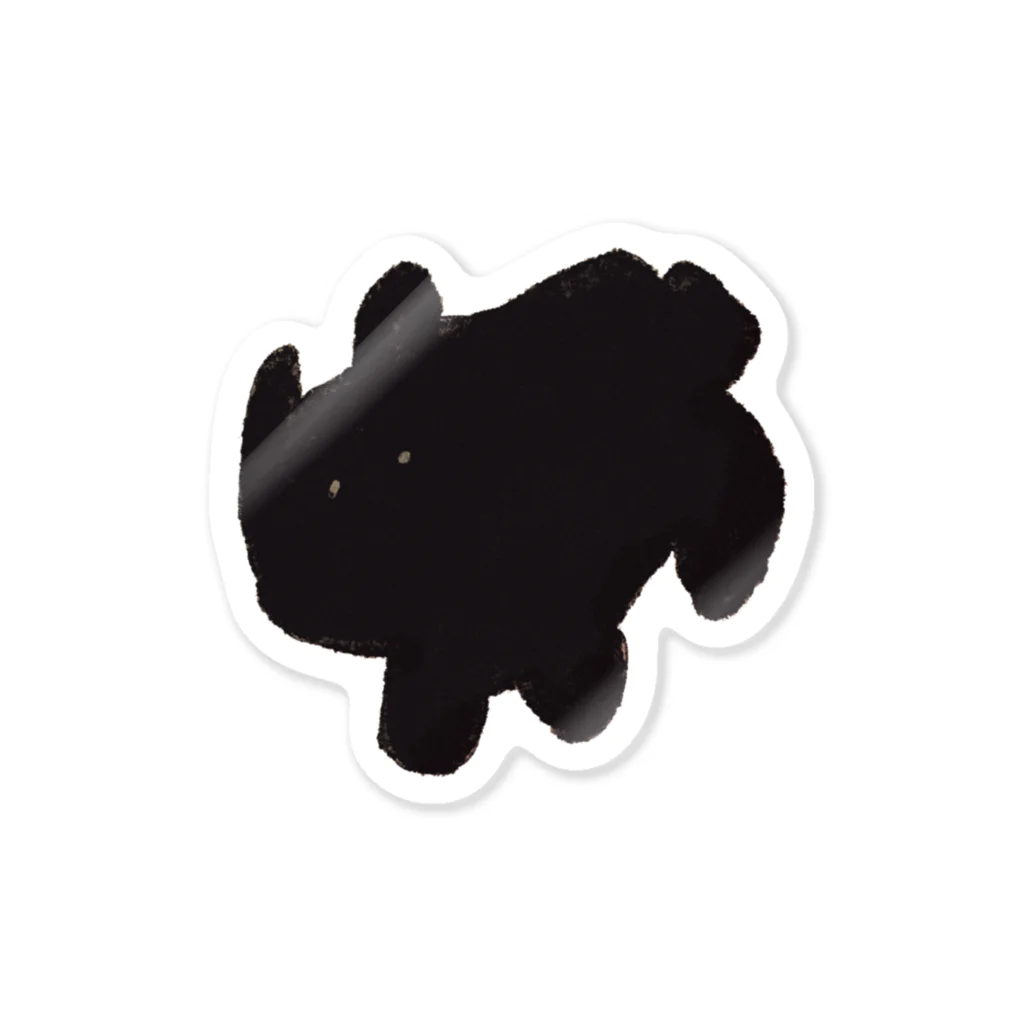 どんぶらのブラックキャット Sticker