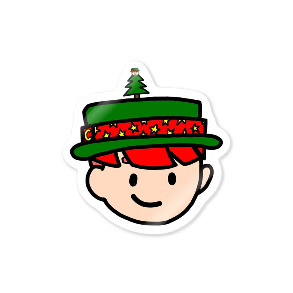 やんものやんもクリスマス　ステッカー Sticker