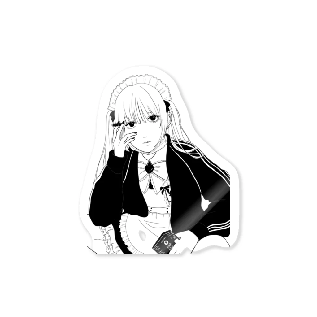 mima＿milkのヤニカスメイド・カルビ460円 Sticker