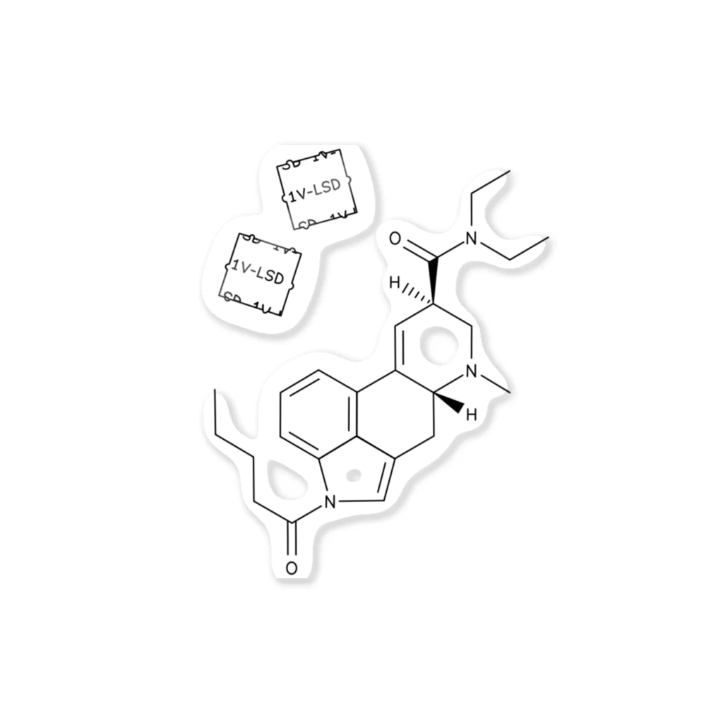 オリジナル 1V-LSD デザイン Sticker by SHOSEI商店 グッズ販売 ( SHOSEI ) ∞ SUZURI