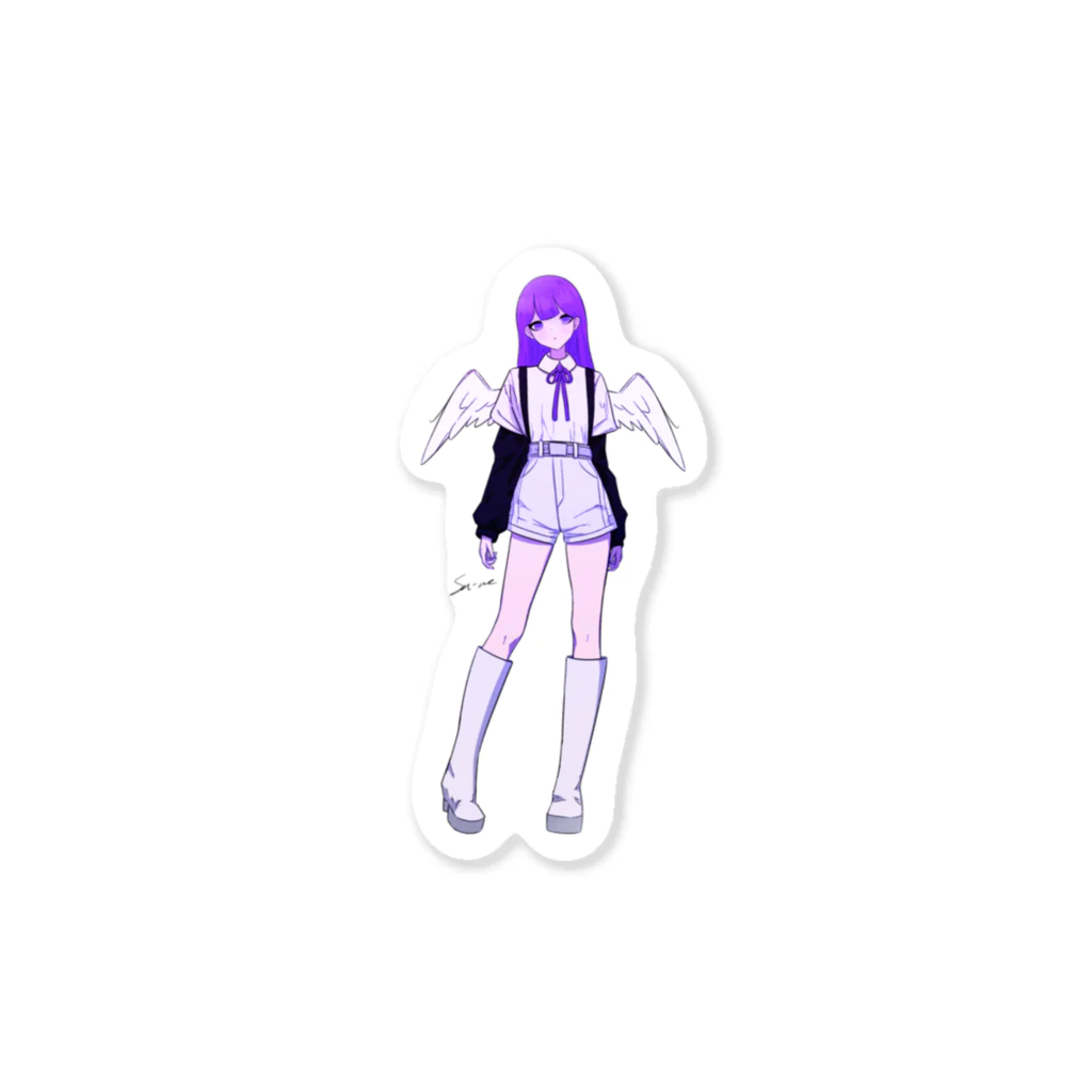 SΛ - NEのWhite Angel Sticker