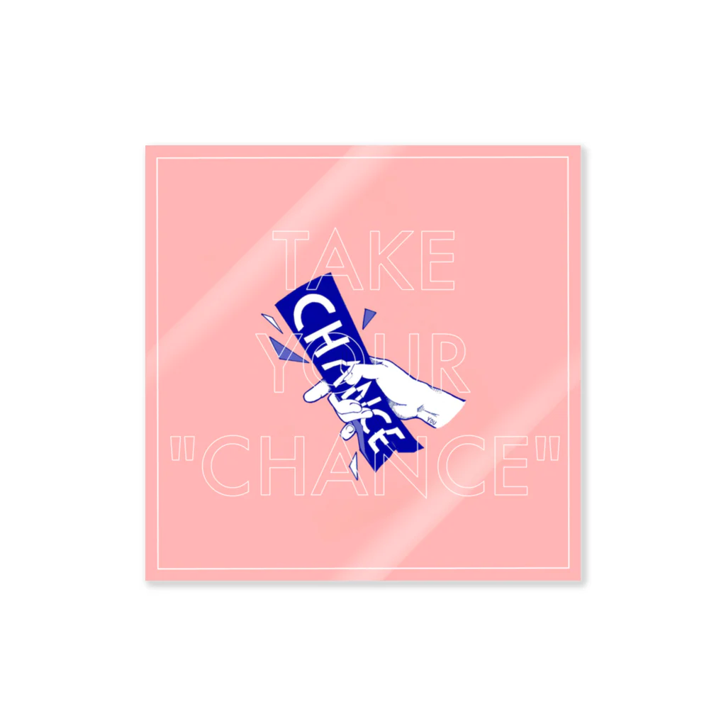 TYC☺︎(Take Your Chance!)のTake Your Chanceピンク Sticker