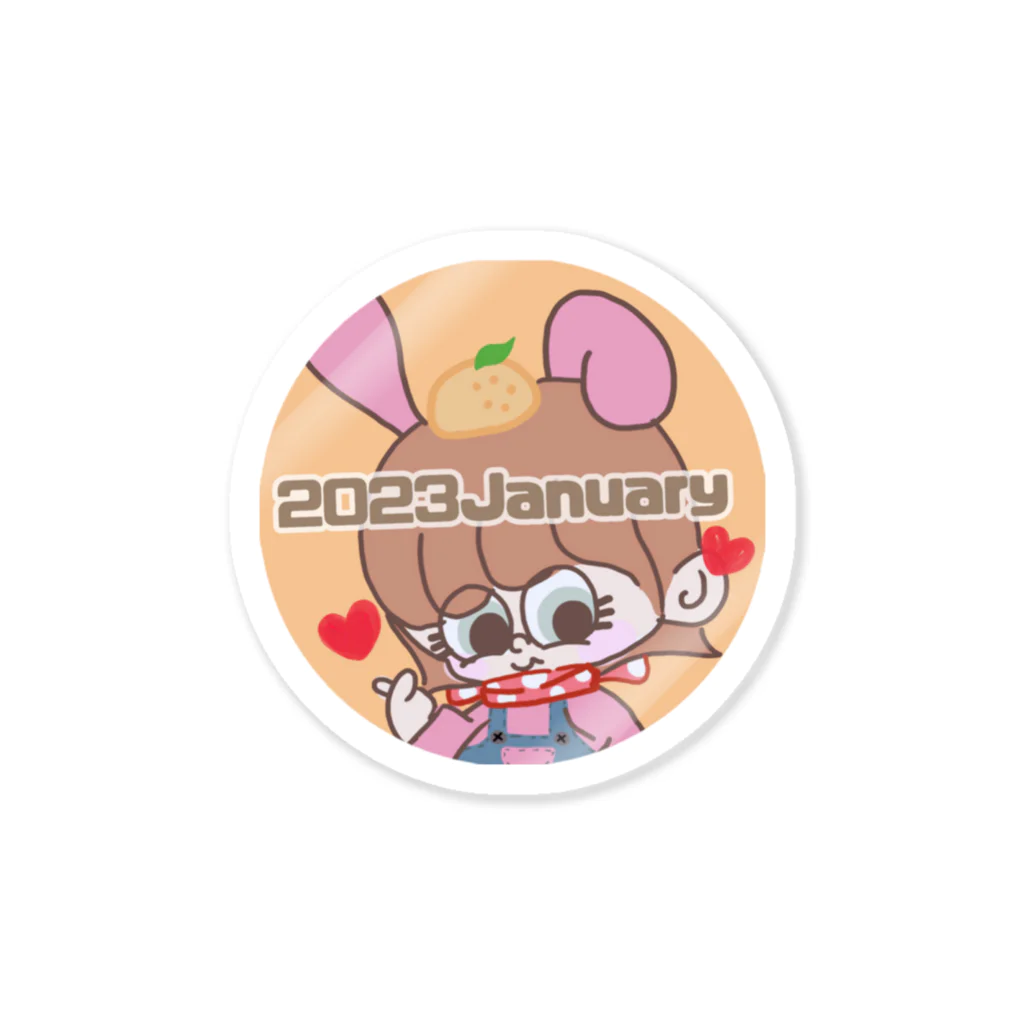 R/Aの2023.1月アーミー記念🧡 Sticker