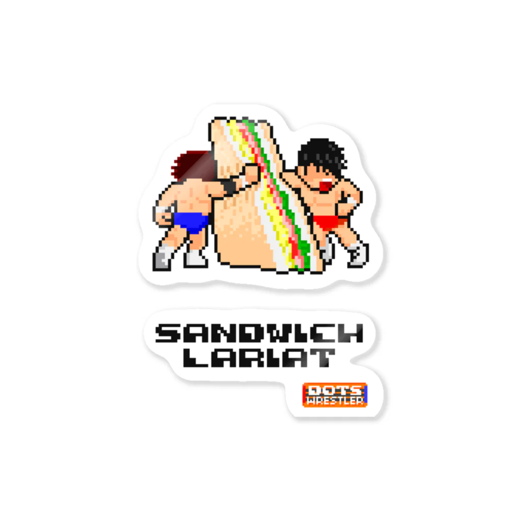 DOTSWRESTLERのSANDWICH LARIAT（Black Logo） Sticker