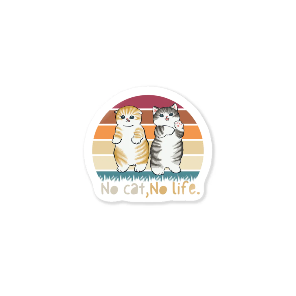 SamezineのNo cat, no life. Sticker