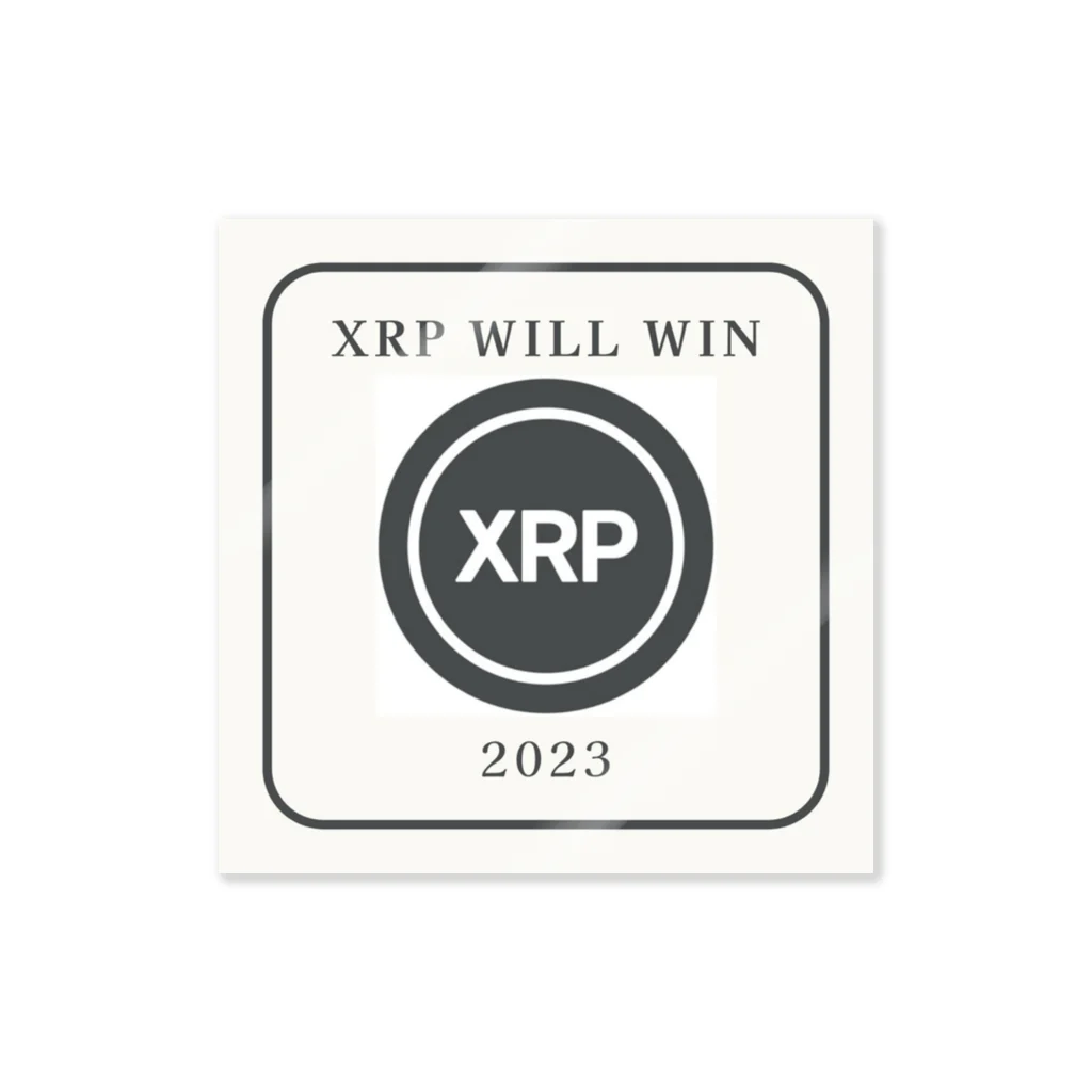 だるまさんのXRP WILL WIN ステッカー