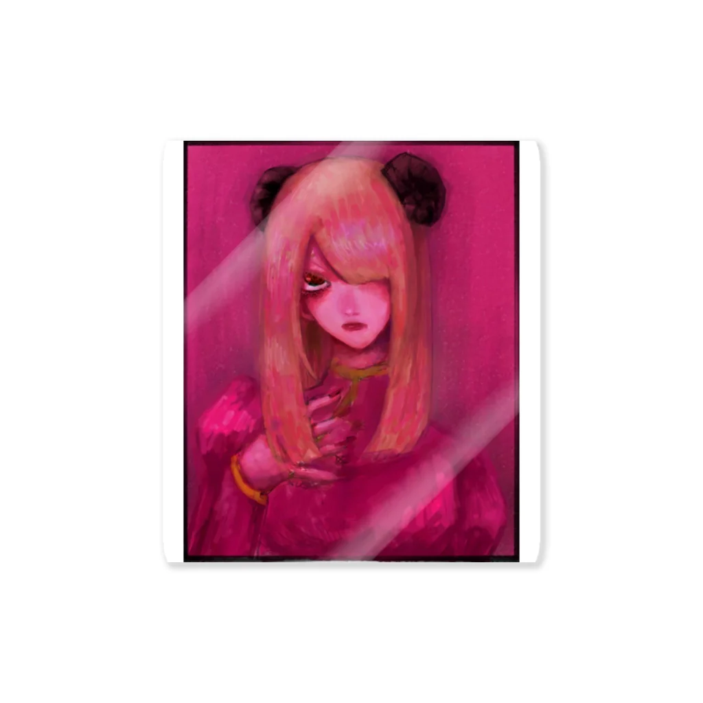 Burutasu の pink girl  Sticker