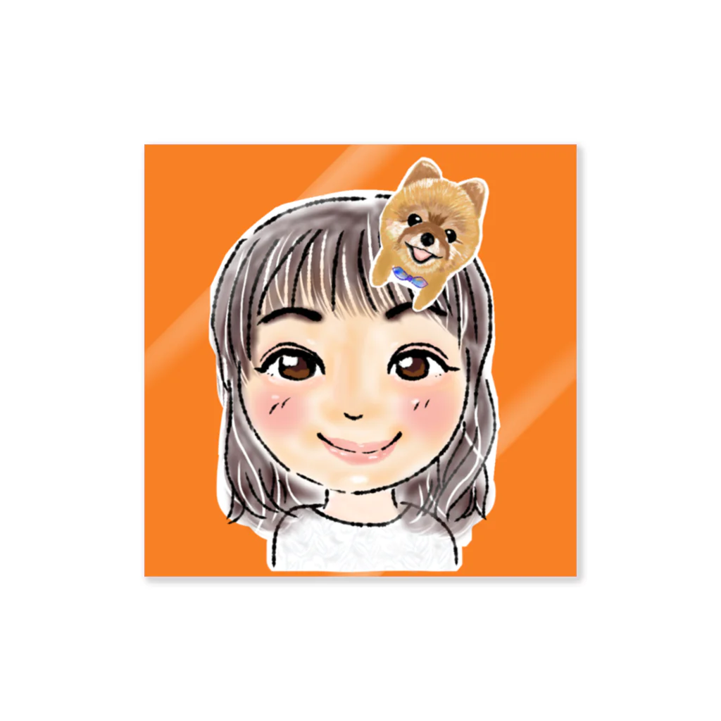 くるまさんの橙色さん Sticker