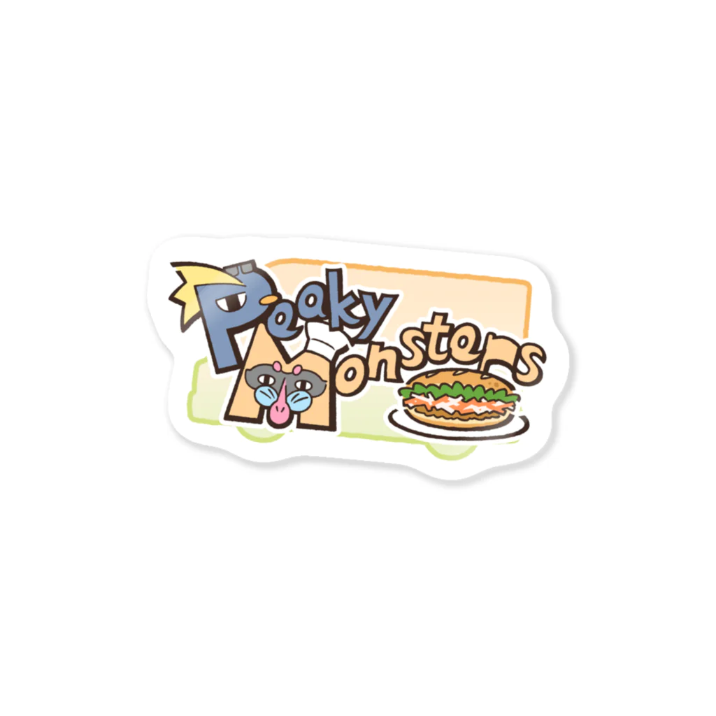 ピーキーモンスターズ【PeakyMonsters】ピキモングッズ公式ショップのロゴ Sticker