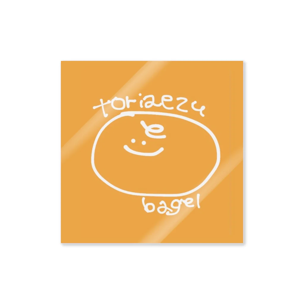 おとうふのtoriaezu bagel ステッカー