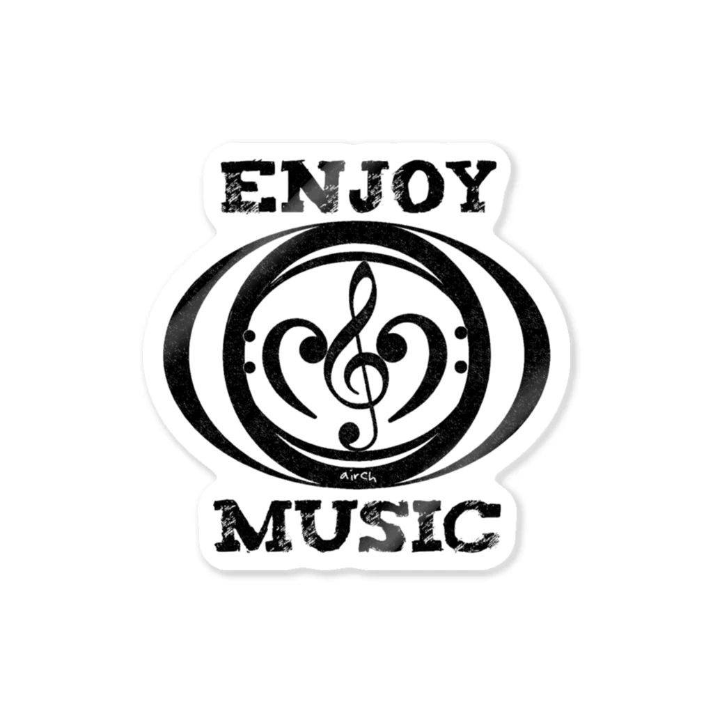 airchのenjoy music Sticker