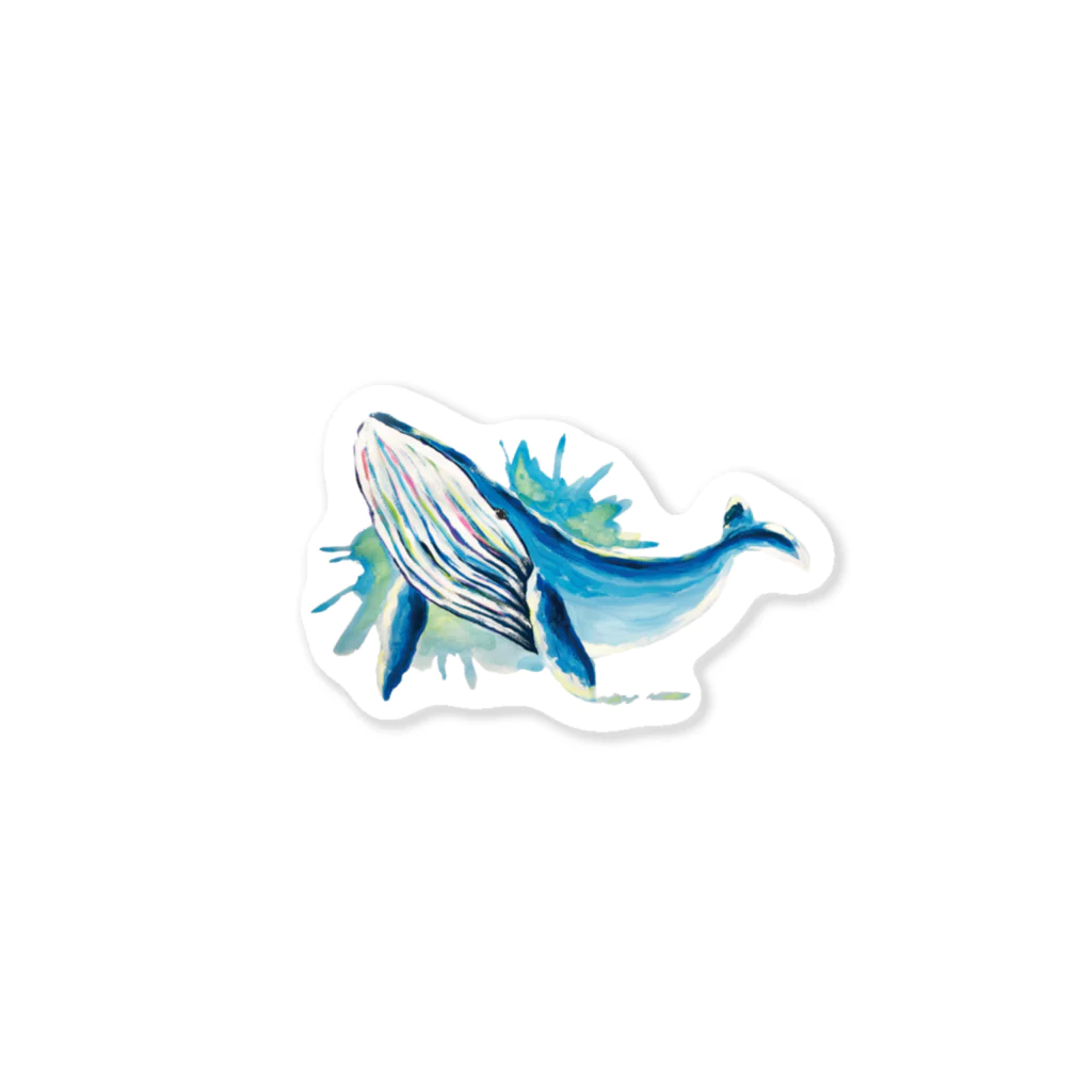 Blue OceanのWhale Sticker