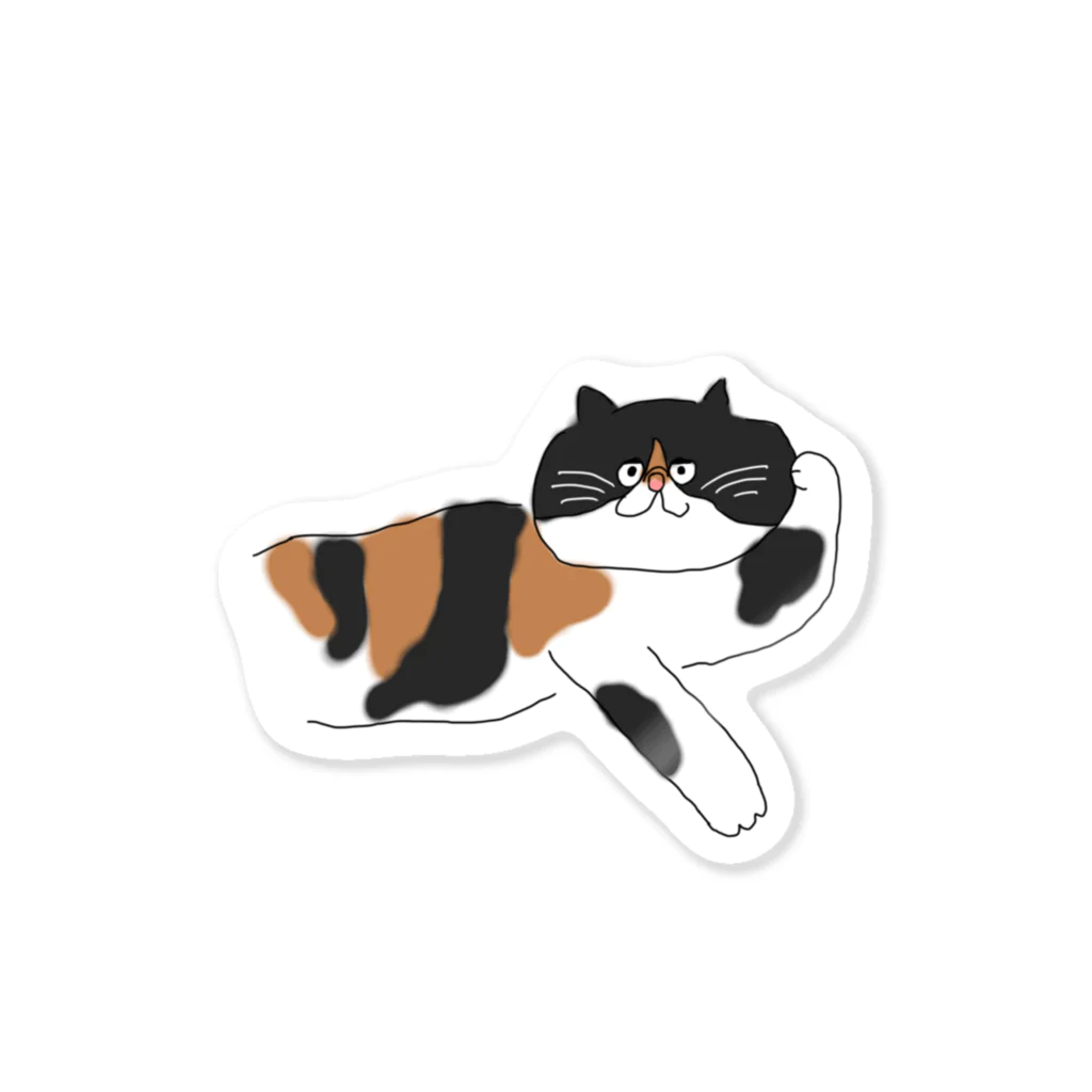 お髭ちゃんのおみせ。のあざとい猫ちゃん Sticker