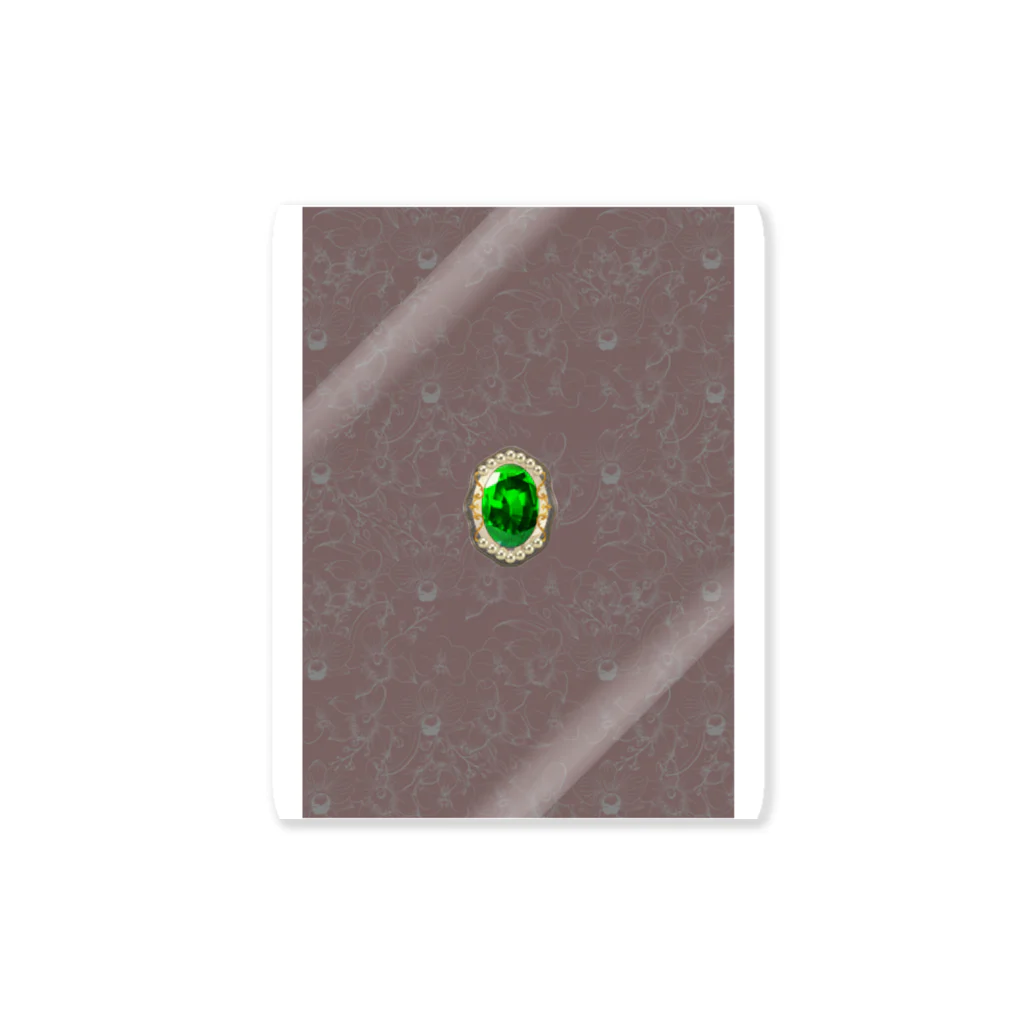kai-mimiのガーネット(緑) Sticker