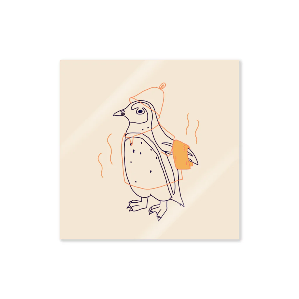 ピゴセリス属のからふるサウナーケープペンギン Sticker