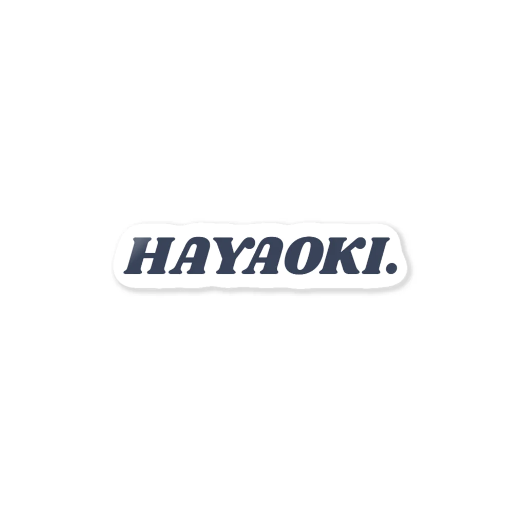 HAYAOKI.のHAYAOKI.ロゴグッズ ステッカー