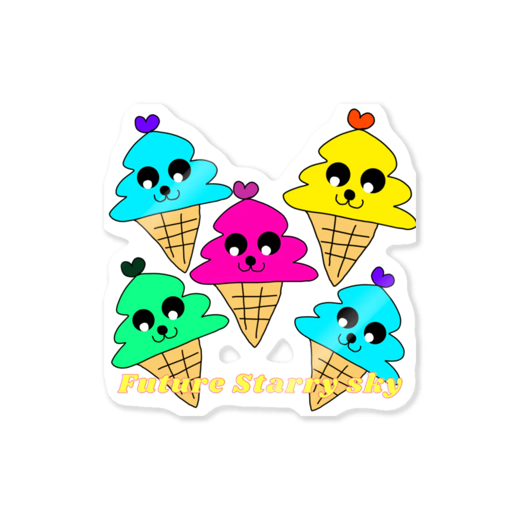 Future Starry Skyのソフトクリーム🍦 Sticker