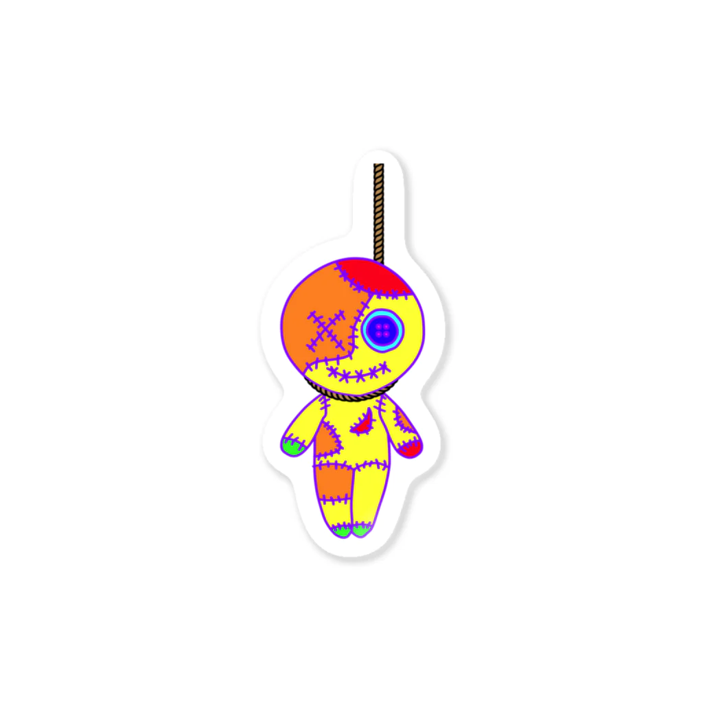 Ａ’ｚｗｏｒｋＳのHANGING VOODOO DOLL VIVID Sticker