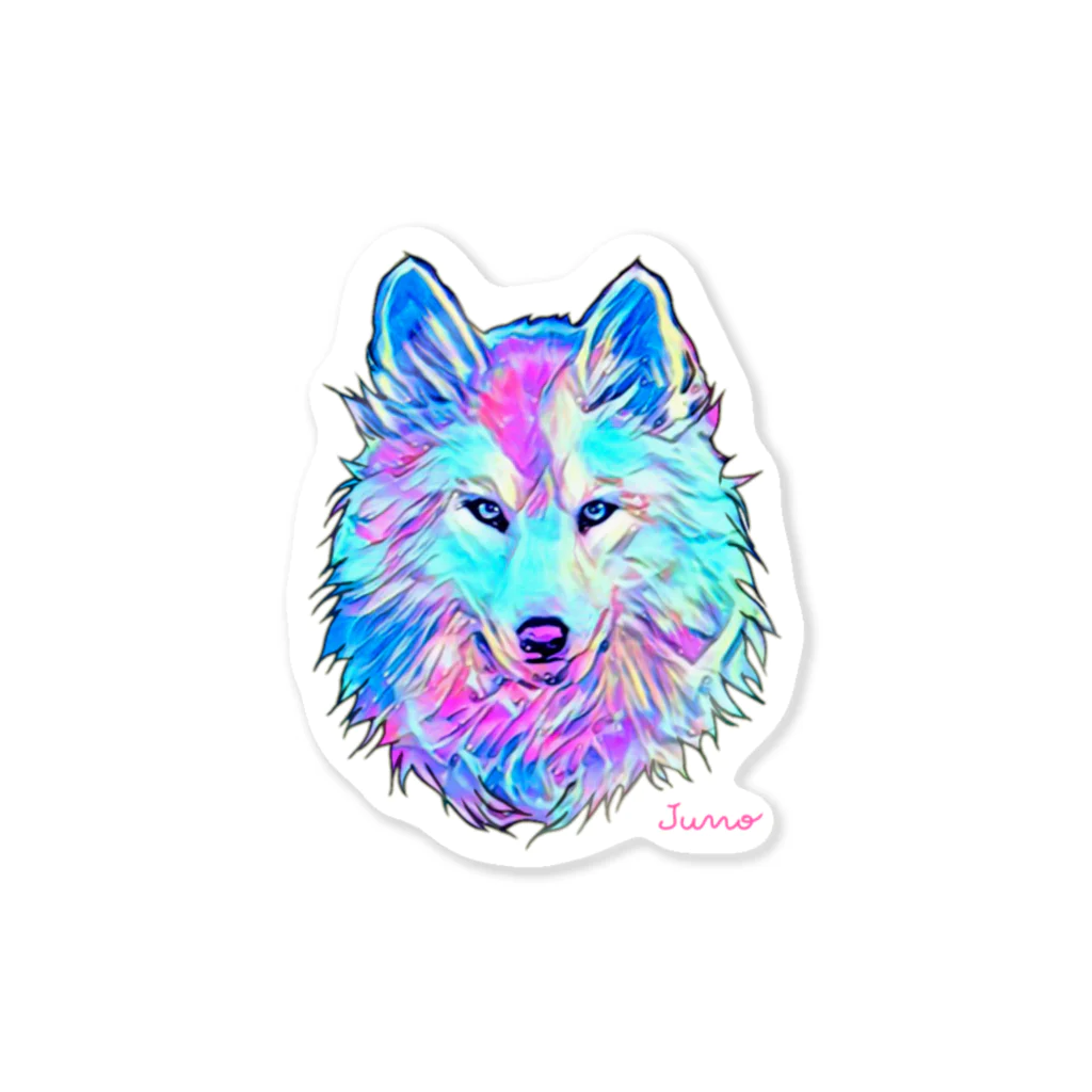 ジュノの秘密のアトリエのオオカミ／Juno Sticker