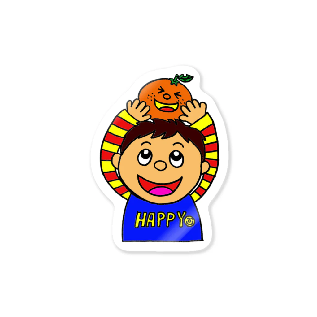 川上農園公式グッズのHAPPY BOY Sticker