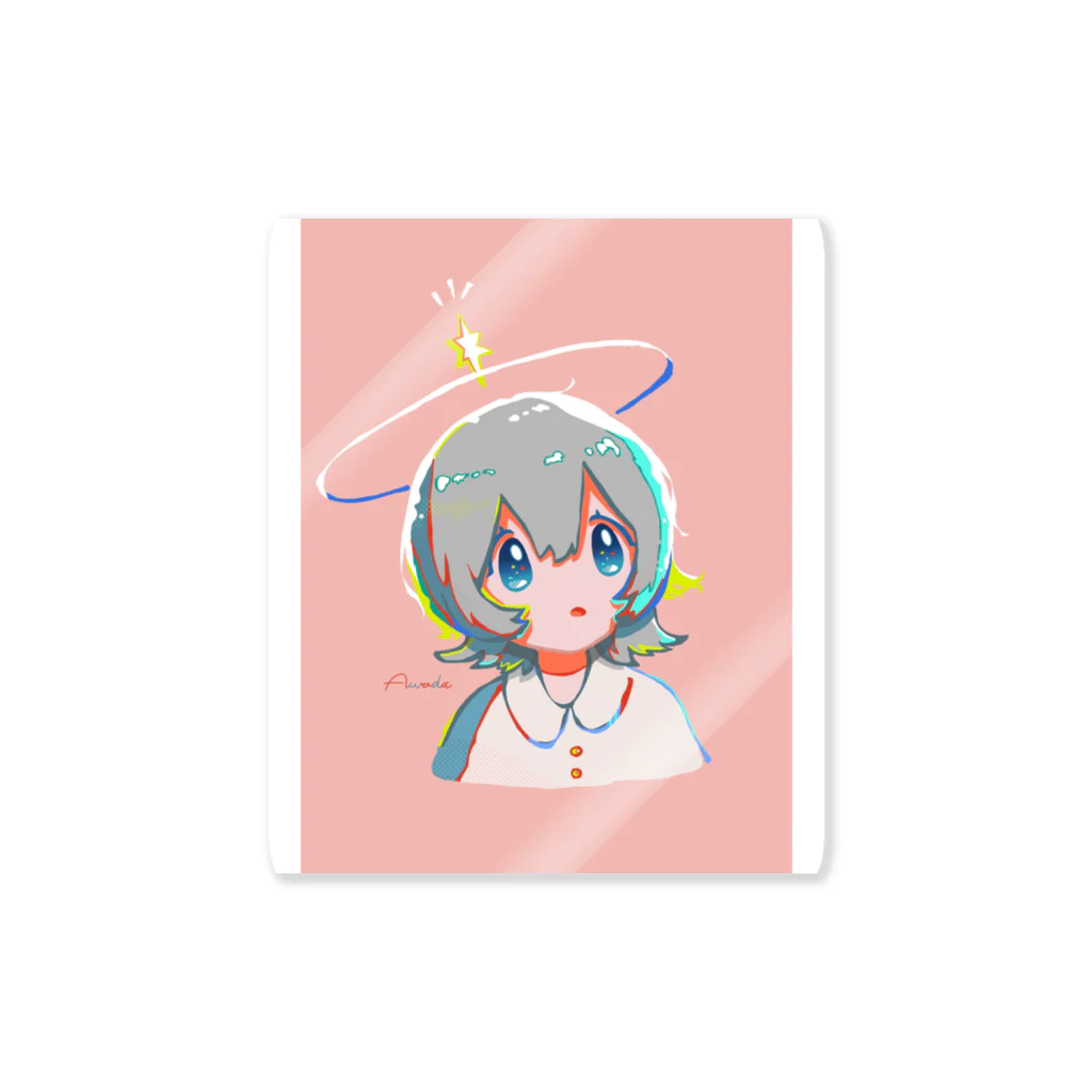 淡田るむの星の子ウルフカット Sticker