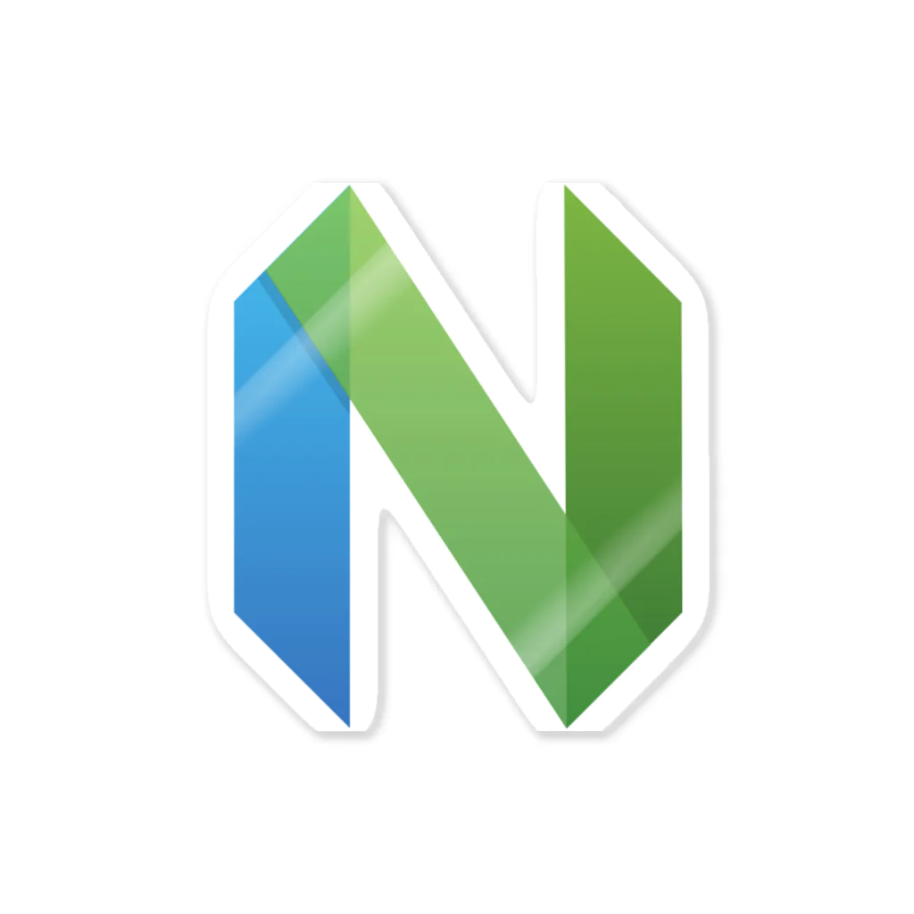 (Y◡Y) .｡oO (ｽｯｼ)のNeovim logo ステッカー